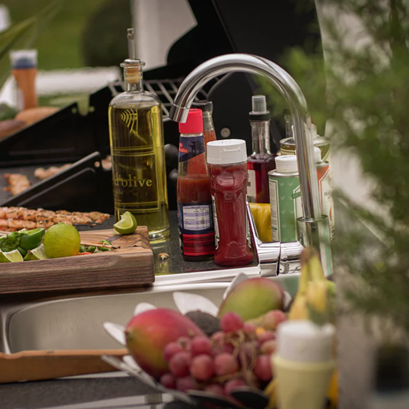 Grillandia Outdoor Kitchen 'Rare Ultimate' with Turning Table and Weather Cover - 2m / 3.2m