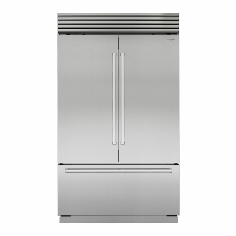 Sub-Zero & Wolf ICBCL4850UFDID French Door Refrigerator and Freezer with Internal Ice & Water Dispenser