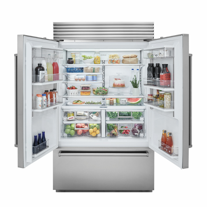 Sub-Zero & Wolf ICBCL4850UFDID French Door Refrigerator and Freezer with Internal Ice & Water Dispenser