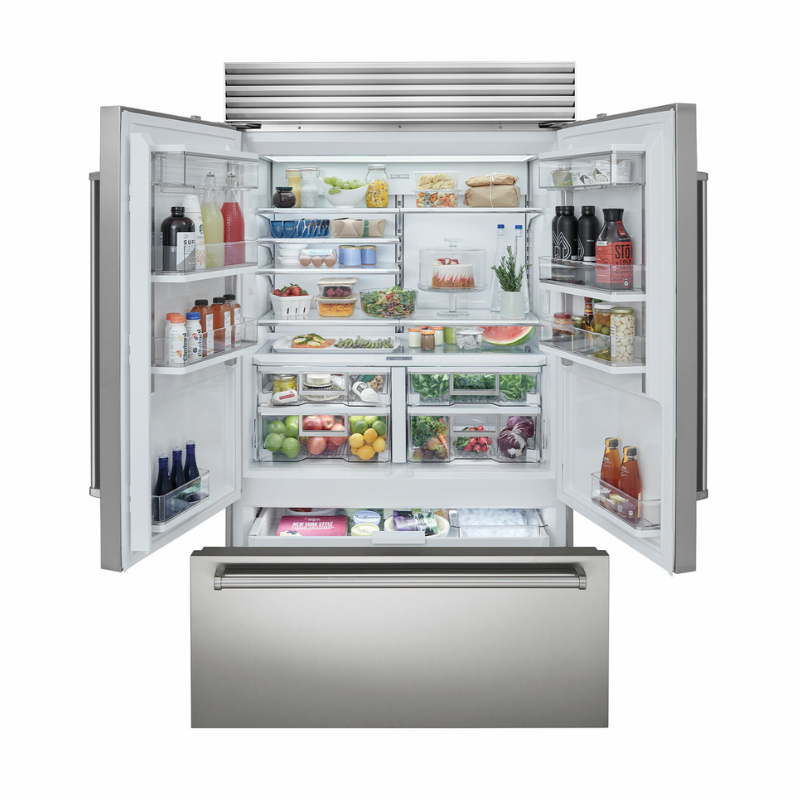 Sub-Zero & Wolf ICBCL4850UFDID French Door Refrigerator and Freezer with Internal Ice & Water Dispenser