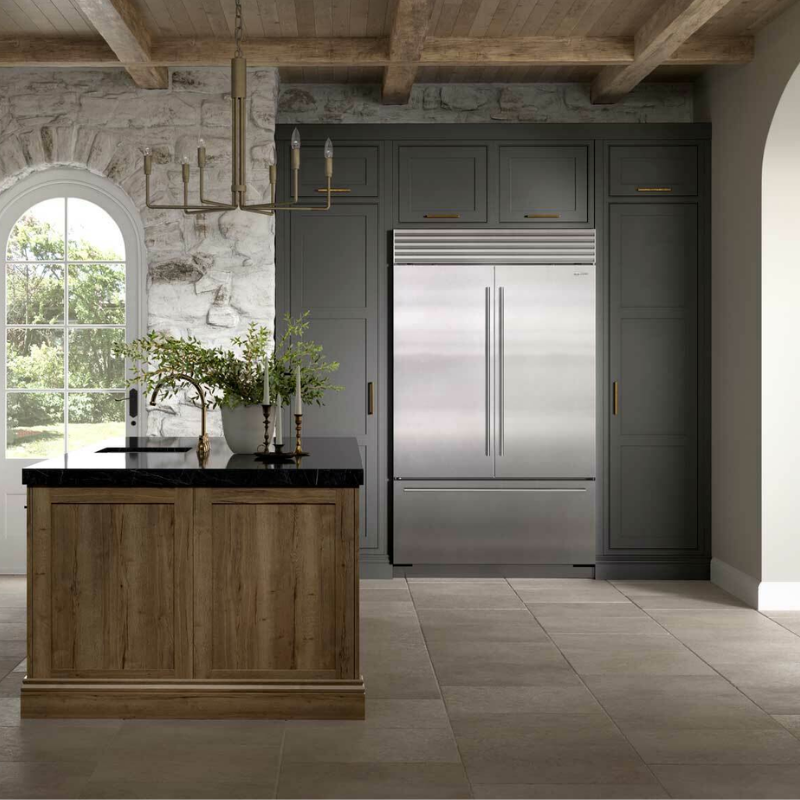 Sub-Zero & Wolf ICBCL4850UFDID French Door Refrigerator and Freezer with Internal Ice & Water Dispenser