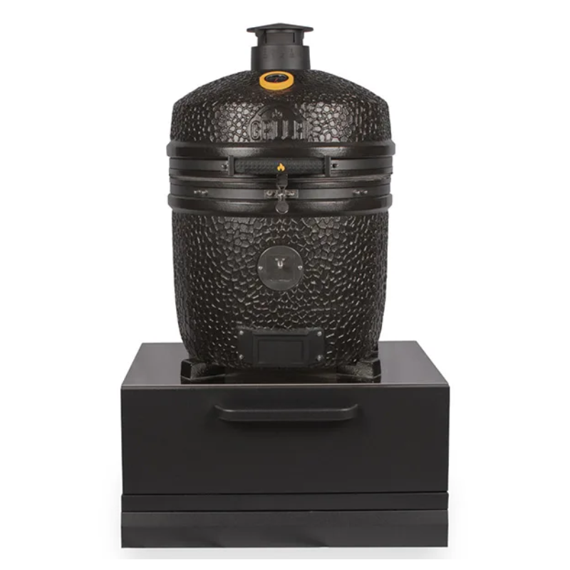 GRLLR Ember Classic 22 Inch Kamado Charcoal and low cabinet