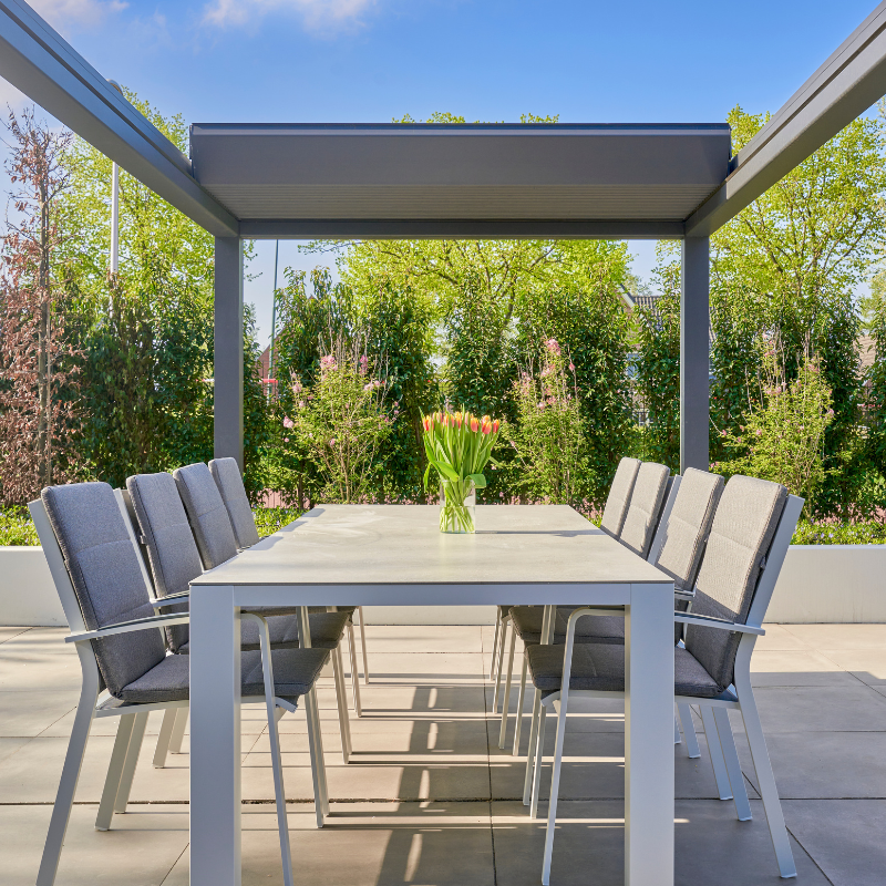 Deponti Pinela Deluxe Aluminium Pergola Deluxe Electric Retractable Roof