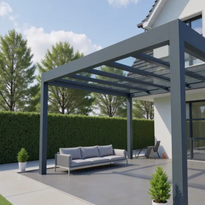 Deponti Pinela Glass Pergola in Aluminum