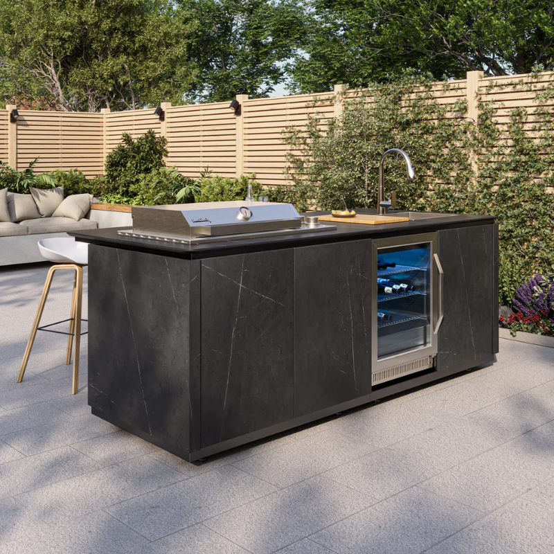 Buschbeck Derby Outdoor Kitchen Ceramic Finish in island Grey or Island White 2.6M