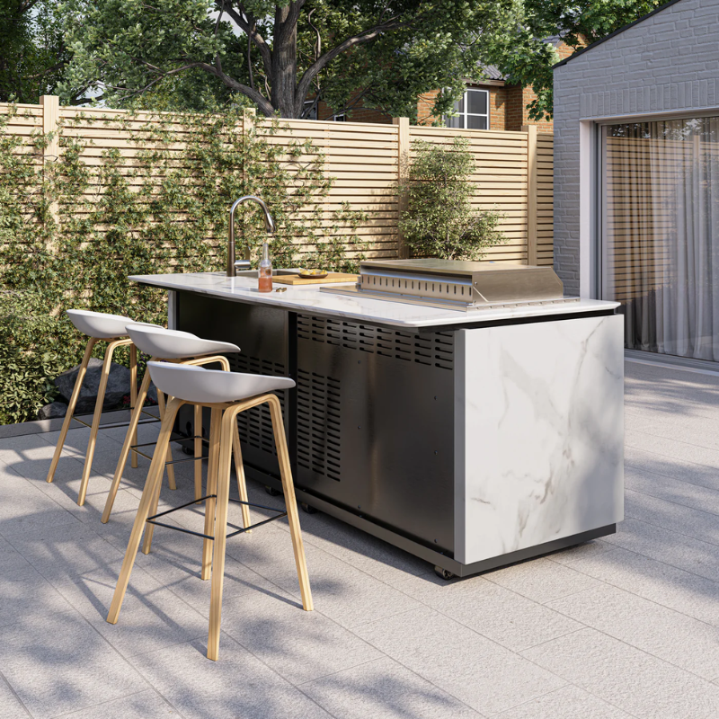 Buschbeck Derby Outdoor Kitchen Ceramic Finish in island Grey or Island White 2.6M