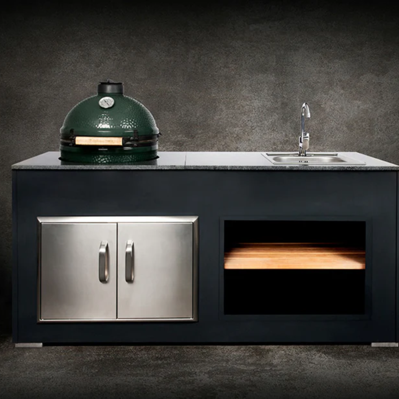 Grillandia The Egg Nest Outdoor Kitchen with Sink & Big Green Egg