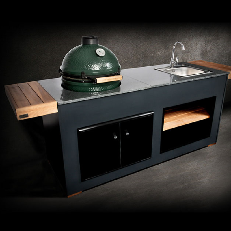 Grillandia The Egg Nest Outdoor Kitchen with Sink & Big Green Egg