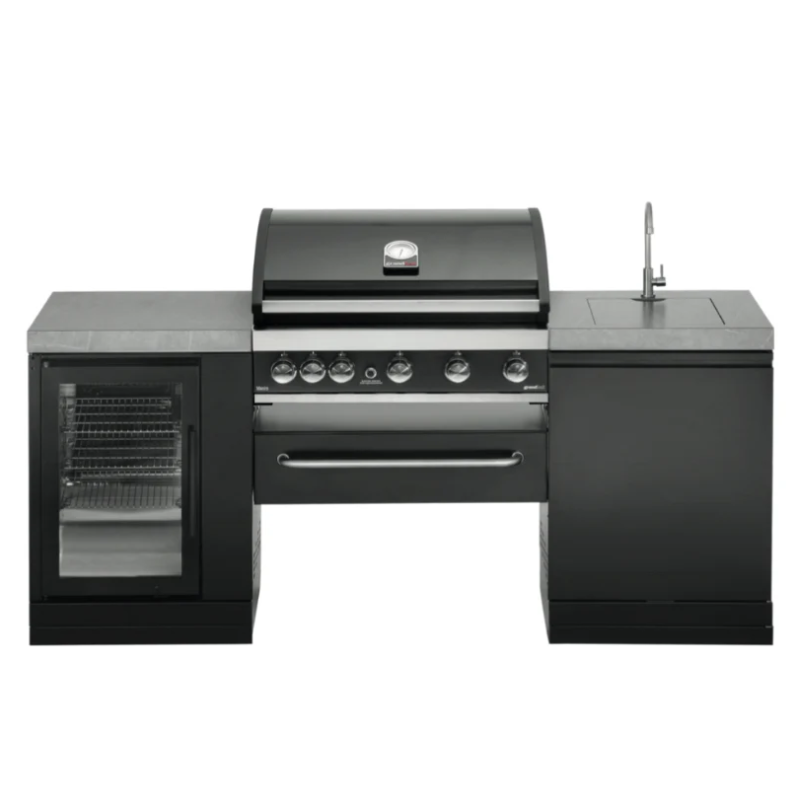 GrandPro 205 Series Maxim Outdoor Kitchen with Grandhall G5 burner with Fridge and Sink