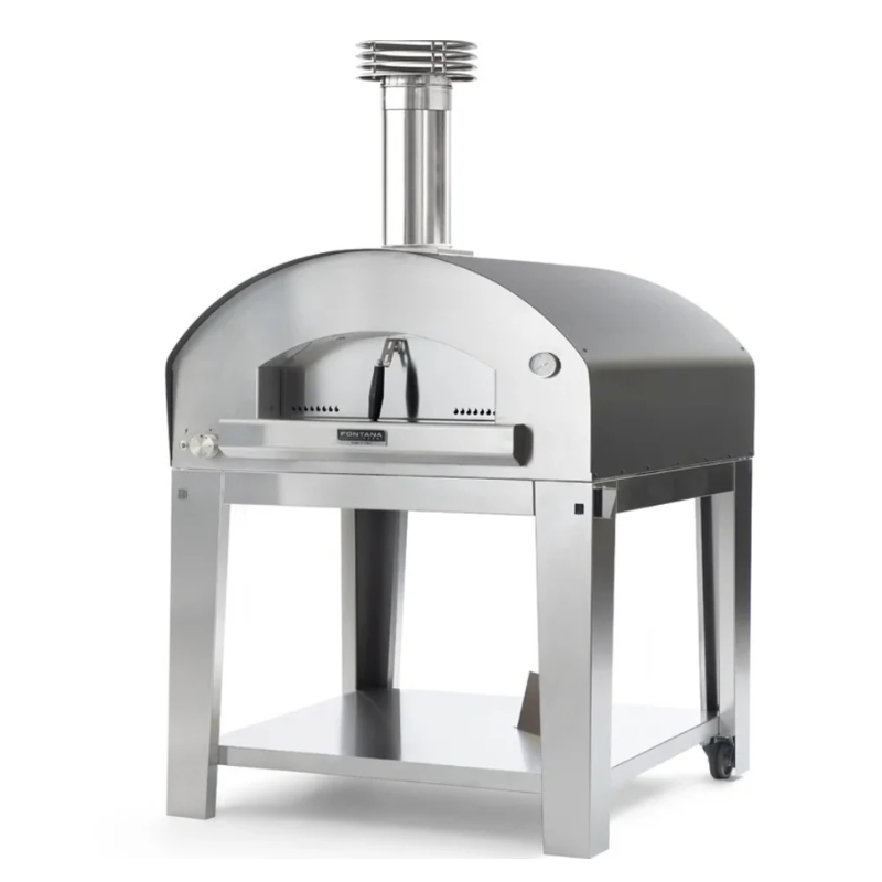 Fontana Forni Margherita Stainless Steel Pizza Trolley