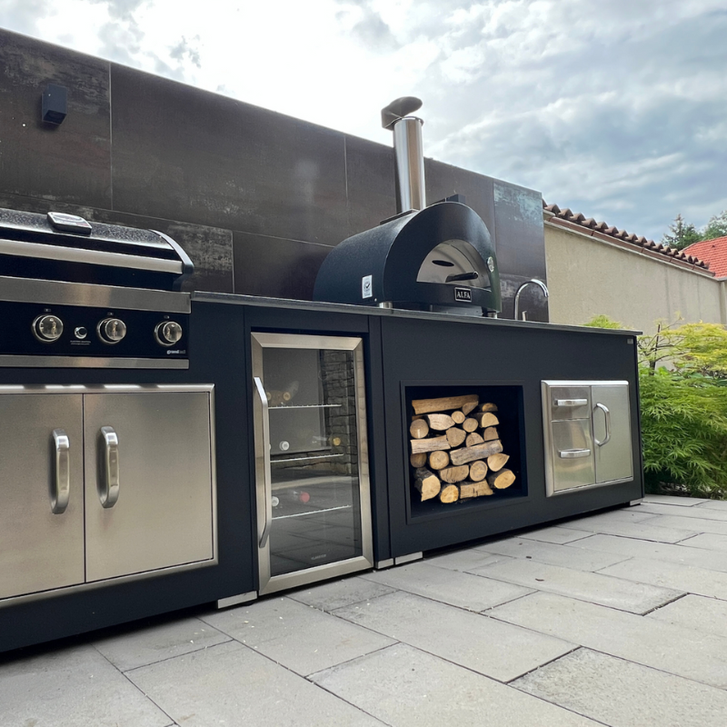 Grillandia Outdoor Kitchen & Alfa Forni Nano Pizza Oven Unit