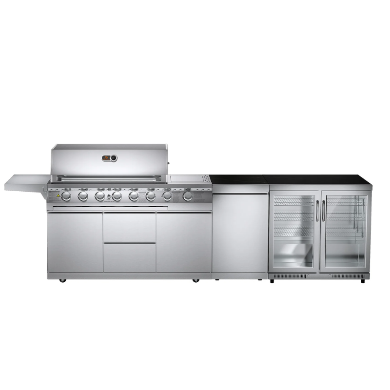 Whistler Cirencester Outdoor Kitchen 6 Burner BBQ, and Fridge Blockley