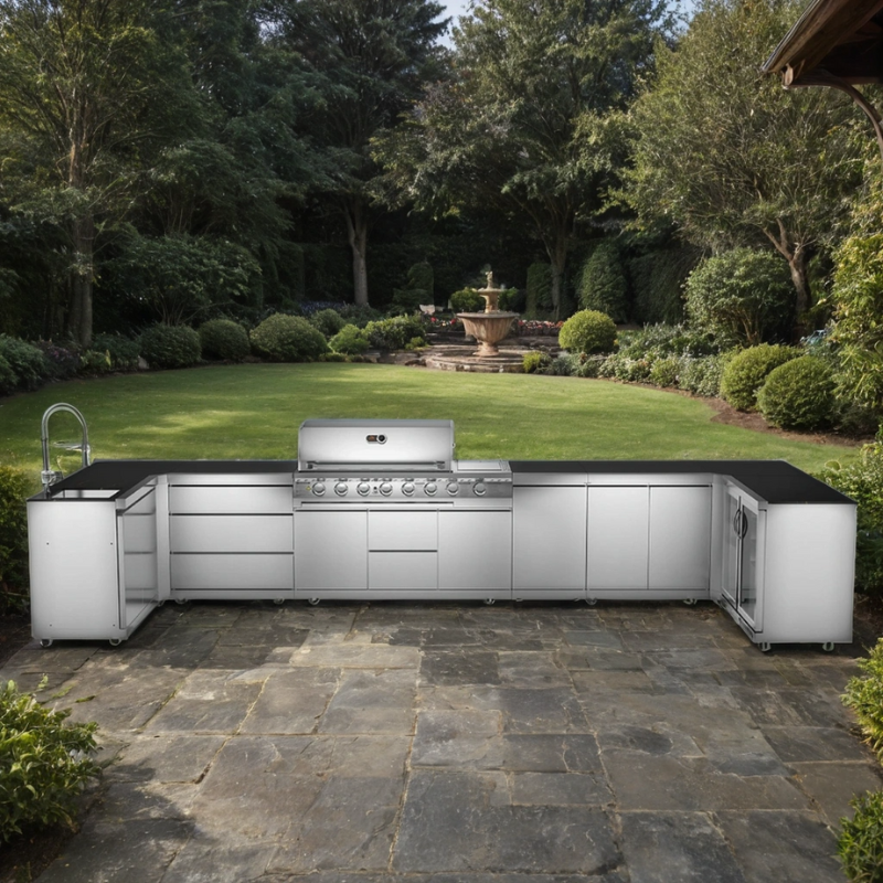 Whistler Malmesbury Modular Outdoor Kitchen 6 Burner BBQ