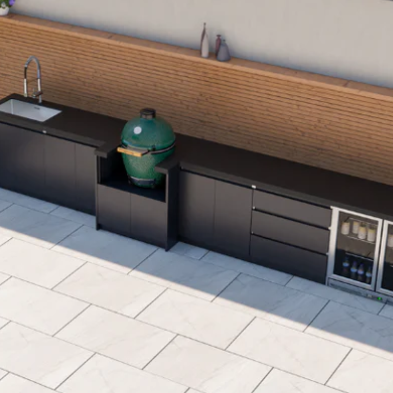 Whistler Fairford 5M Full-Length Black Outdoor Kitchen Modular Setup