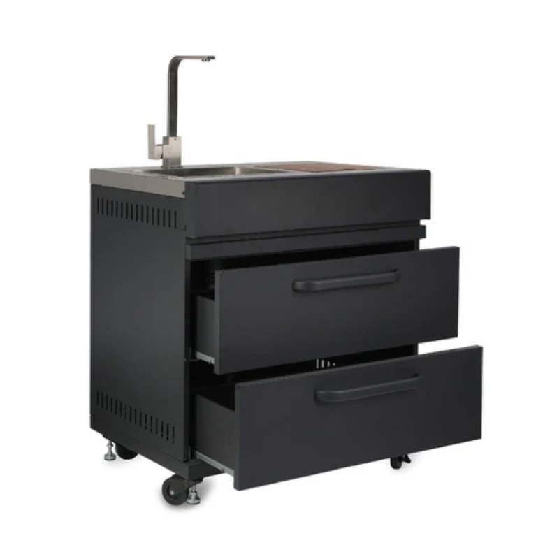 GRLLR Outdoor Kitchen - Kamado Station, Stove, Fridge and Sink