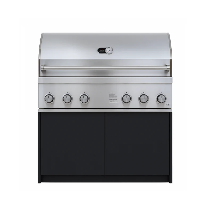 Whistler Fairford Grey Outdoor Kitchen with Burford 5-Burner BBQ | 3.1m x 5.1m.