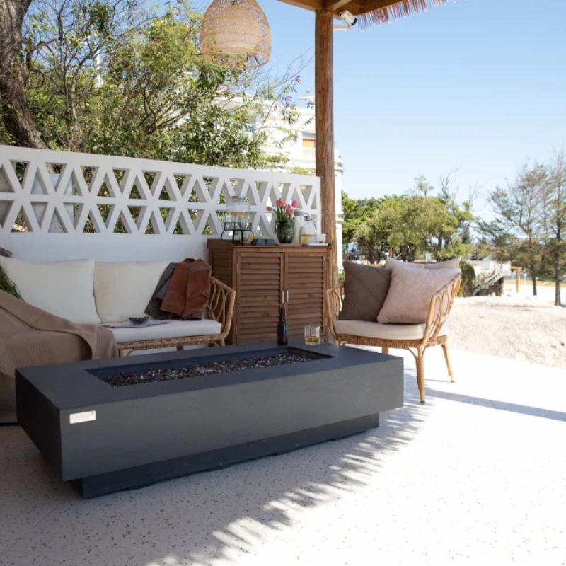 Elementi Fire Plus Positano Fire Table in Dark Grey