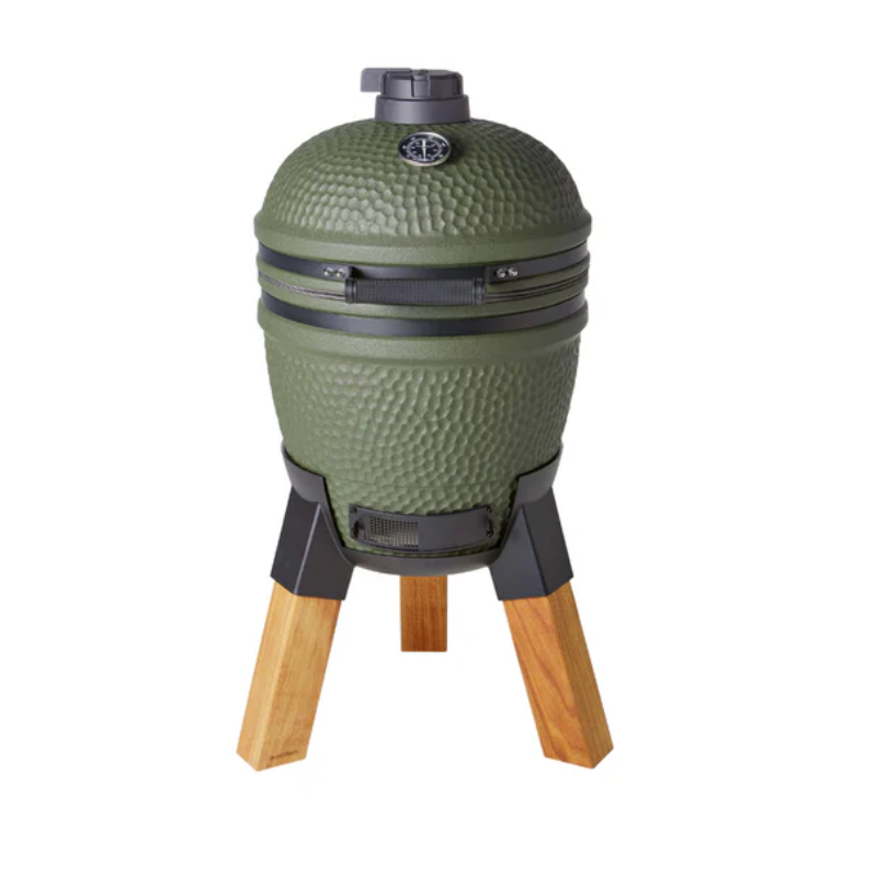 Moddern Kamado Orignal in Olive Green with Egg Nest
