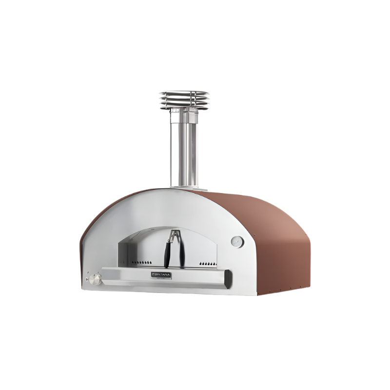Fontana Mangiafuoco Dual Fuel Pizza Oven in Stainless Steel
