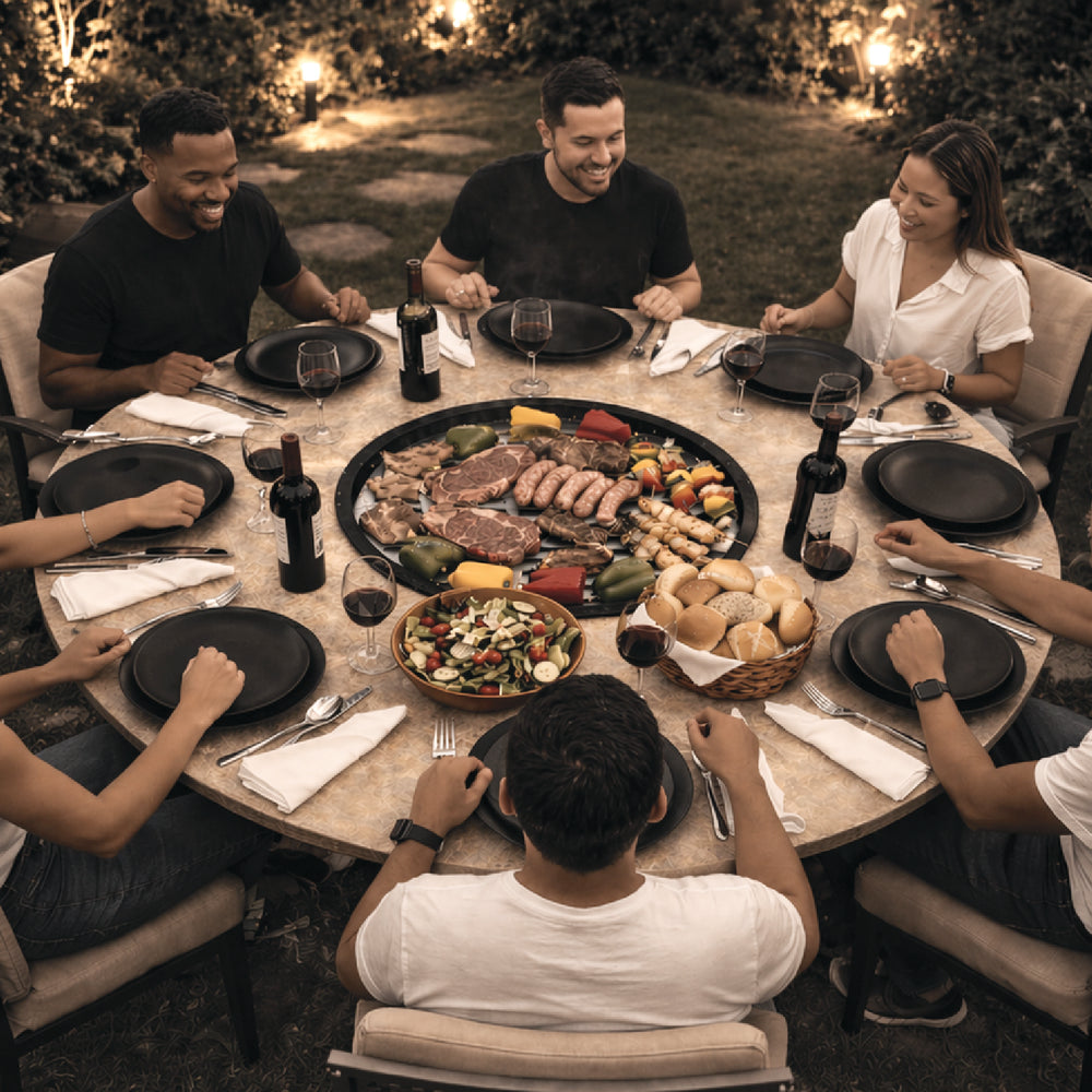 Vuestro Ora Round Integrated Dining Table