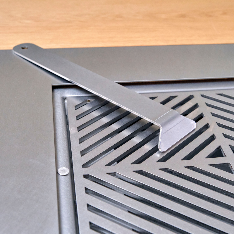 WeGrillTable Social Grill Table – Marine Grade Stainless Steel Smoke-Free Charcoal BBQ Dining Table & Patio Heater