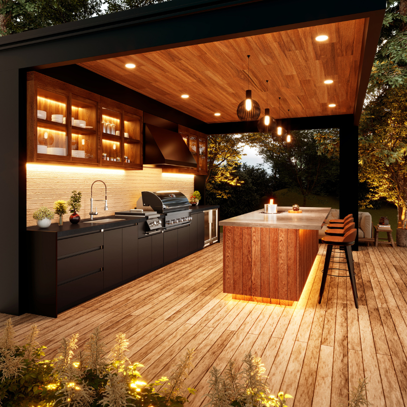 Whistler Burford 4 Burner Barbecue with Complimentary Rotisserie Kit and Weather Proof Cover