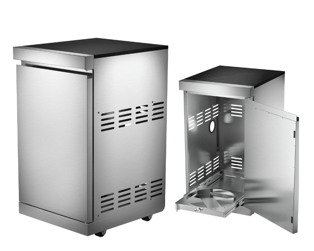 Whistler Cirencester Oaksey Outdoor Kitchen 4 Burner BBQ, Sink and Fridge
