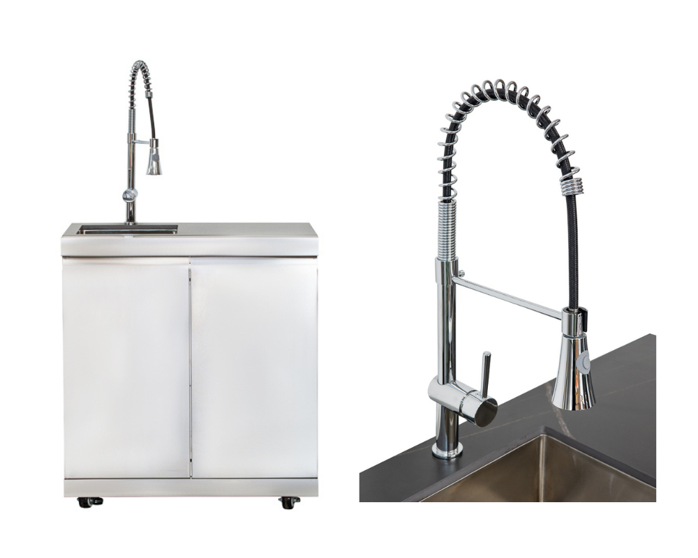 Whistler Cirencester Stroud Outdoor Kitchen 4 or 6 Burner BBQ, Sink and Fridge