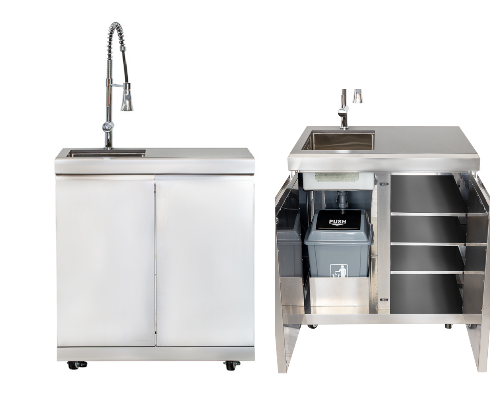 Whistler Marlborough Outdoor Kitchen 6 Burner BBQ, Sink and Fridge