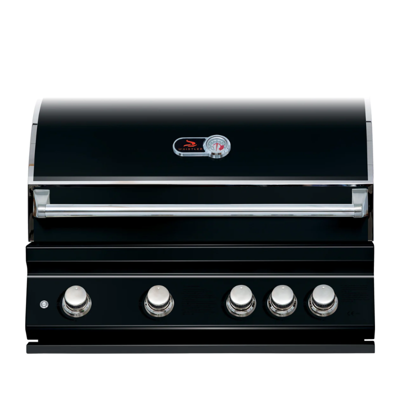 Whistler Burford Black Silk Built-In 4 Gas Burner and Weather Proof Cover