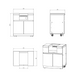 Whistler side burner and cabinet dimensions