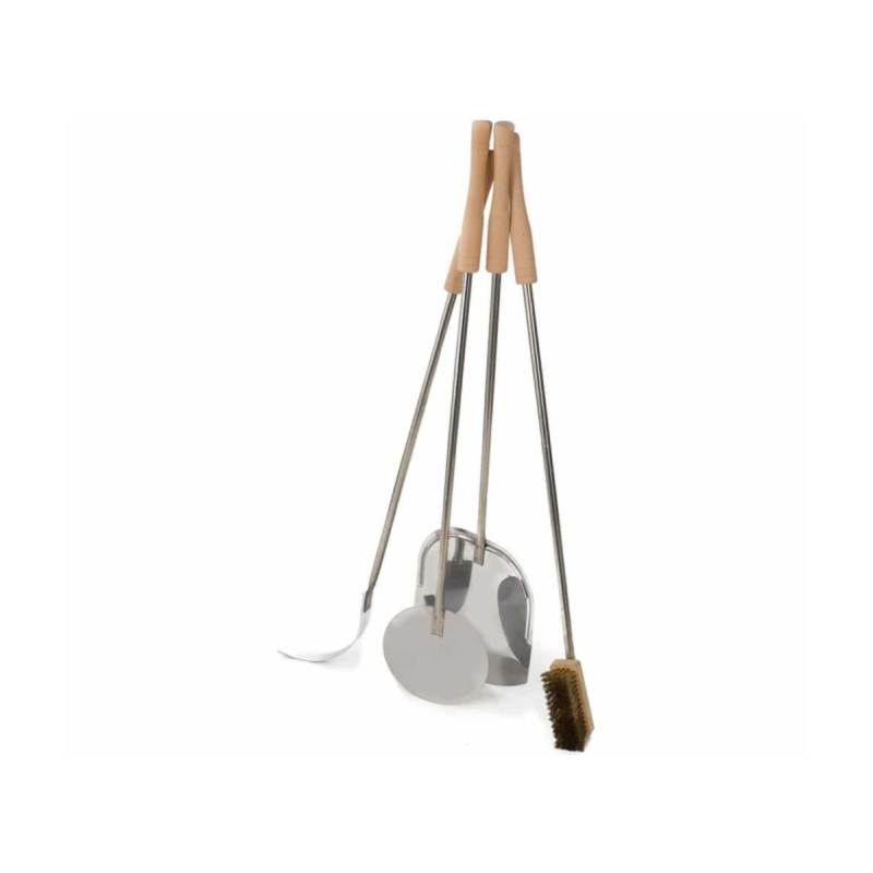 Front view of Alfresco Chef 4 piece peel set