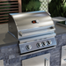angled view of Whistler Burford 3 Burner Barbecue with Rotisserie and Weather Cover 