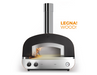 Close up of Fontana Piero Gas & Wood Pizza Oven Including Trolley with door open