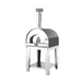 front view of Fontana Margherita Wood Fired Pizza Oven in Anthracite Including Trolley