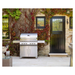 lifestyle front view of Whistler Bibury 4 + Side burner Gas BBQ