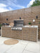 lifestyle view of Burford grill in the garden