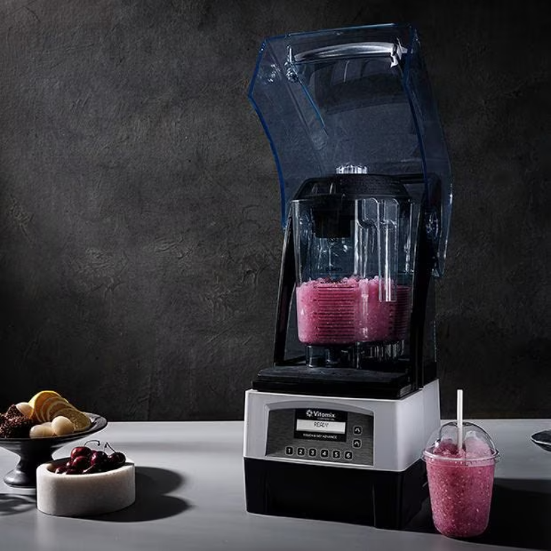 lifestyle view of Vitmaix Touch and Go Advance Food Blender in Black